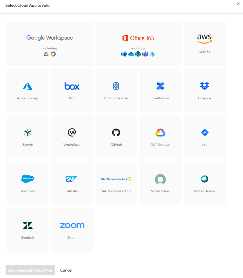 Add Google Cloud Storage Account FortiCASB 23.2.a